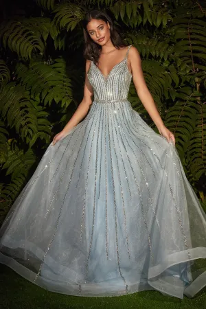 Embellished A-Line Gown