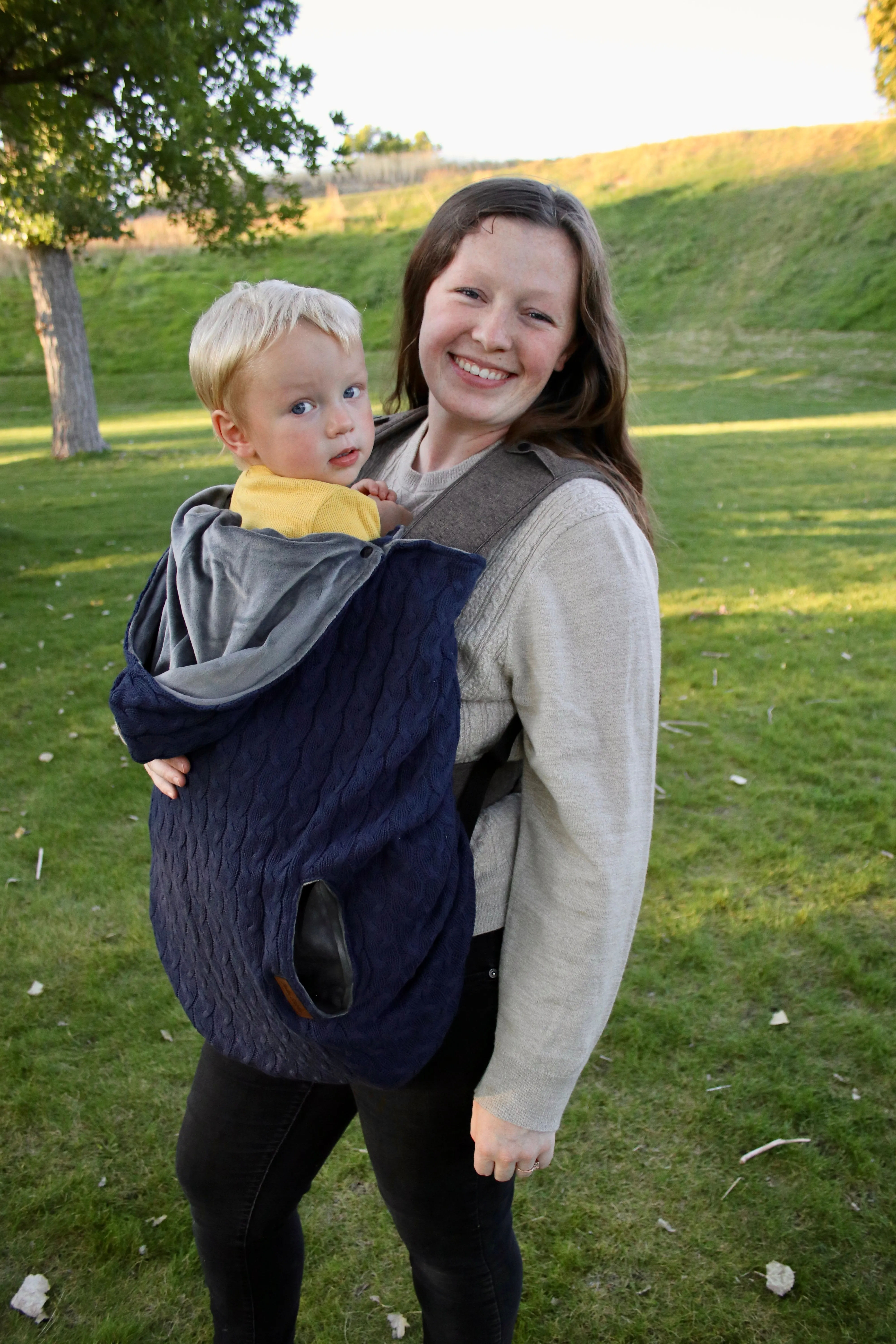 Emerald Chunky Knitted- Sweater Knit Carrier Cover