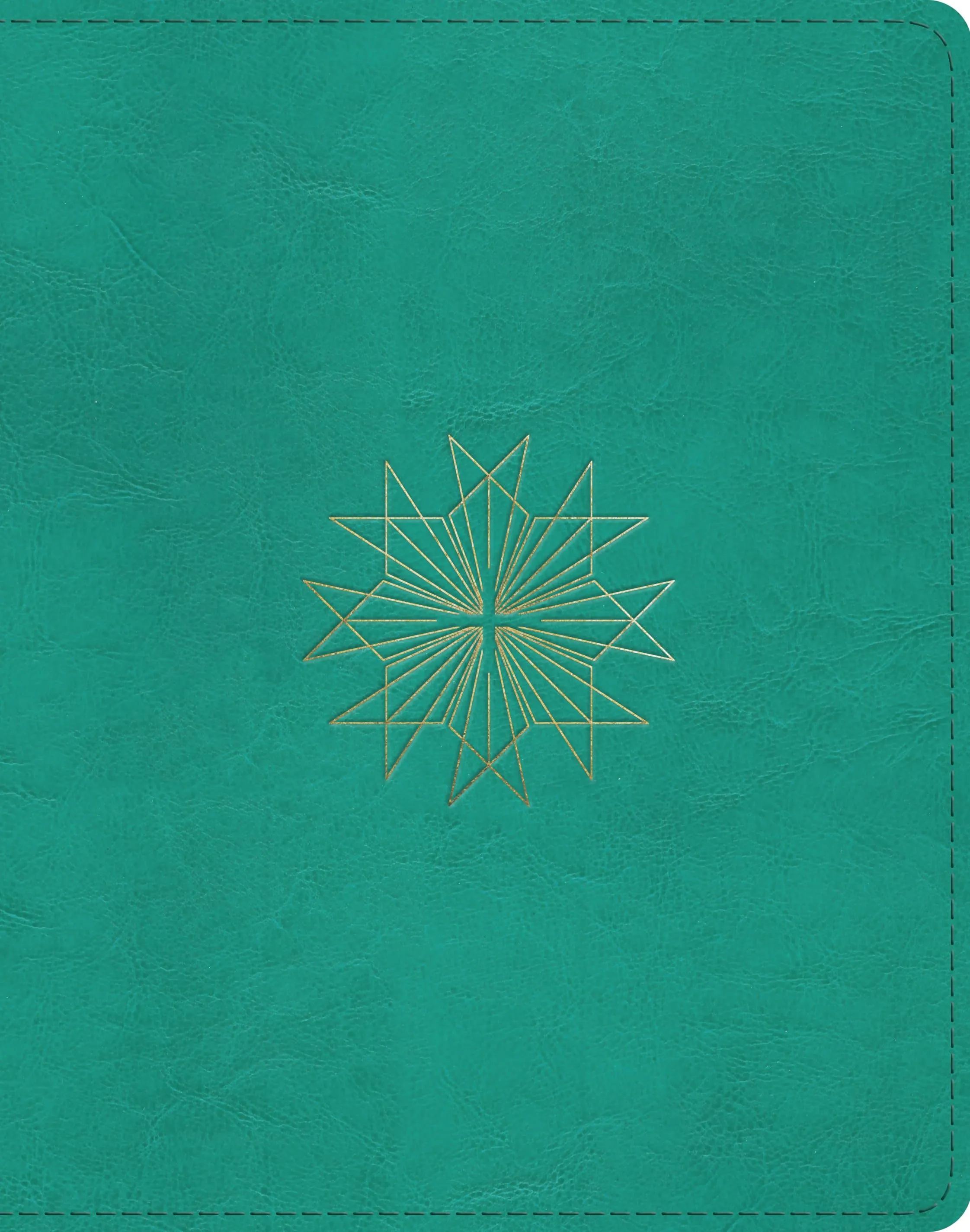 ESV Single Column Journaling Bible: Teal Resplendent Cross Design