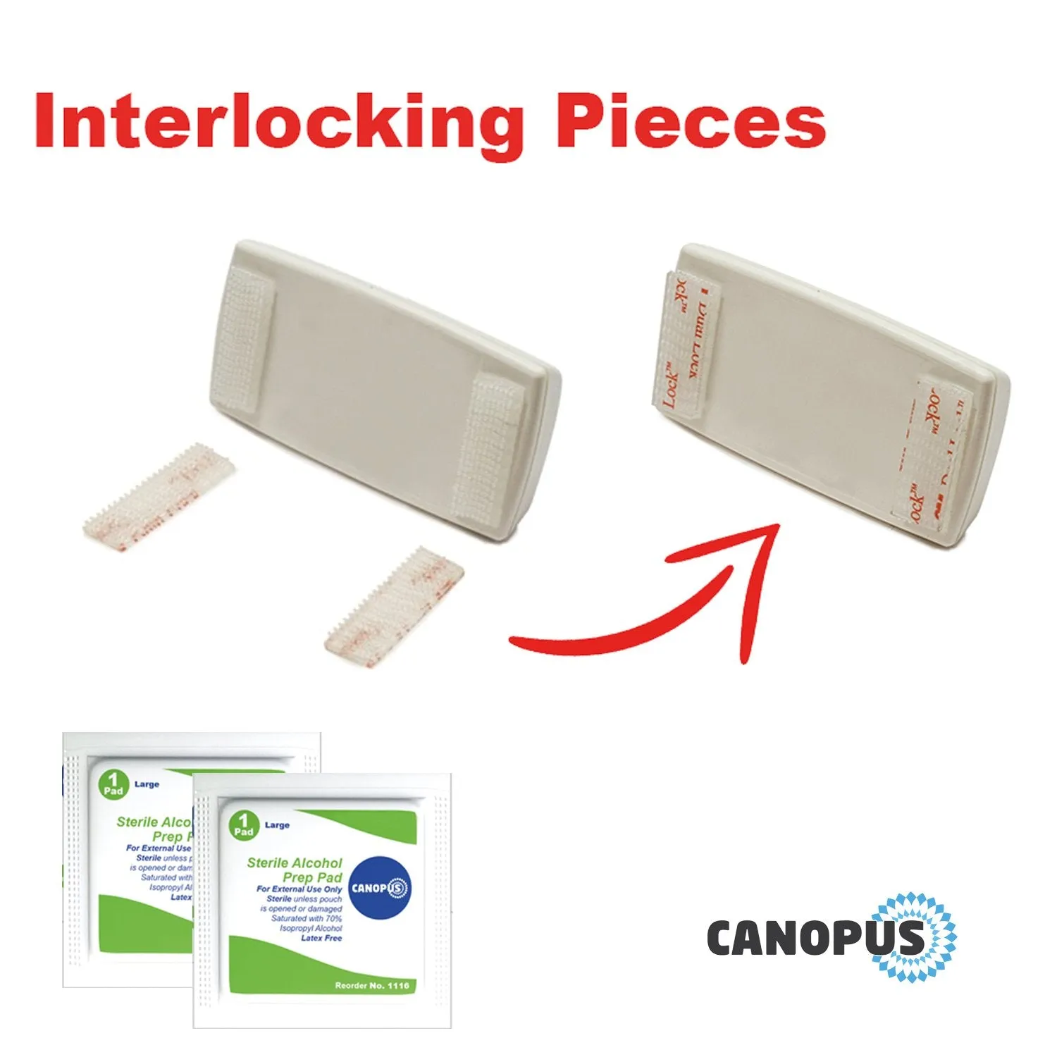 EZ Pass Mounting Strips: Adhesive Strips, Dual Lock Tape, (4 Sets - 8 pcs) with Cleaning Prep Pad (2 Pieces)