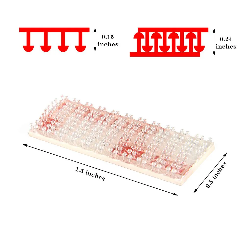 EZ Pass Mounting Strips: Adhesive Strips, Dual Lock Tape, (4 Sets - 8 pcs) with Cleaning Prep Pad (2 Pieces)