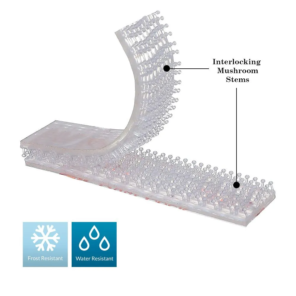 EZ Pass Mounting Strips: Adhesive Strips, Dual Lock Tape, (4 Sets - 8 pcs) with Cleaning Prep Pad (2 Pieces)