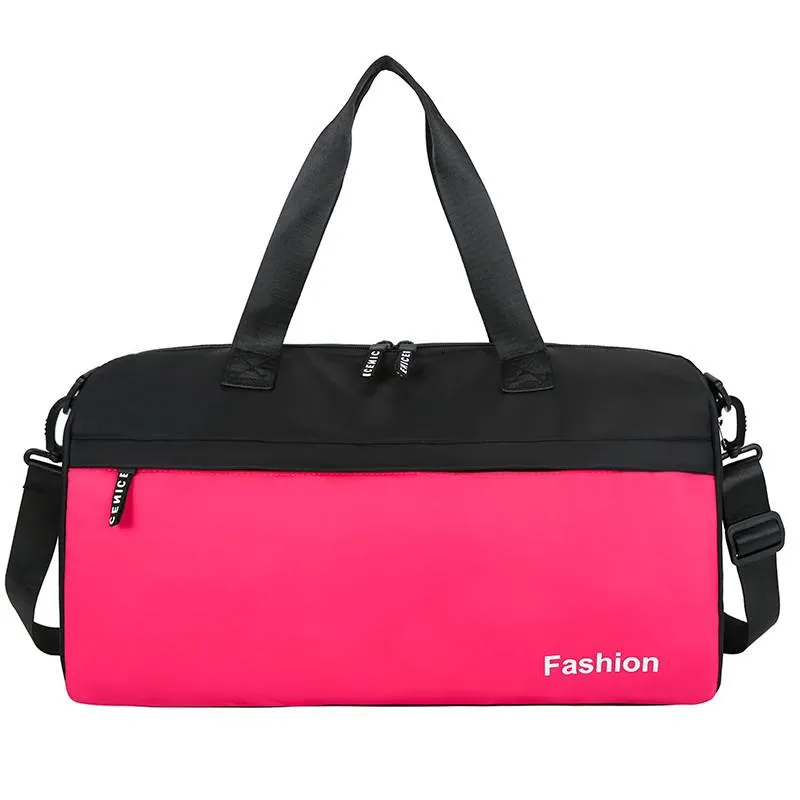 Fashion Women's Sports Bag Oxford Cloth Waterproof Large Capacity Gym Bags Trendy Shoulder Yoga Bags Outdoor Travel Bags 2021