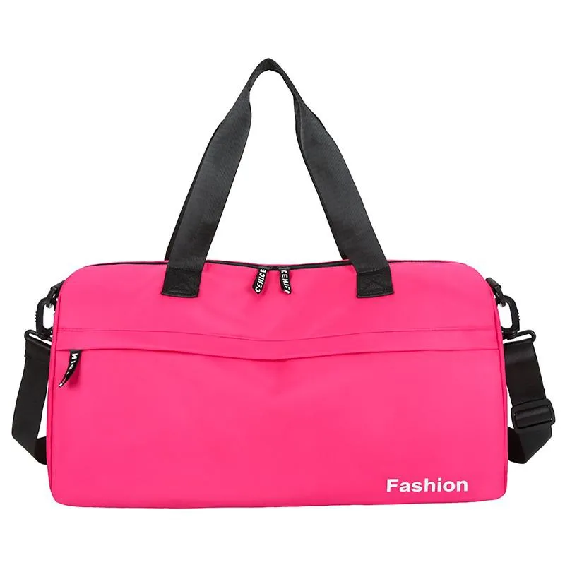 Fashion Women's Sports Bag Oxford Cloth Waterproof Large Capacity Gym Bags Trendy Shoulder Yoga Bags Outdoor Travel Bags 2021