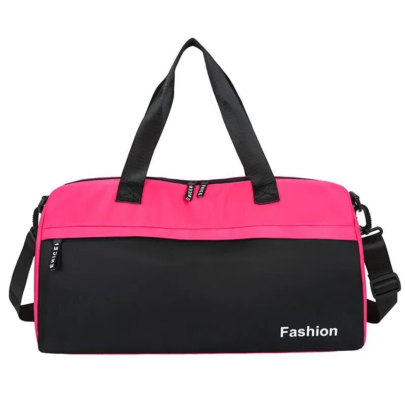 Fashion Women's Sports Bag Oxford Cloth Waterproof Large Capacity Gym Bags Trendy Shoulder Yoga Bags Outdoor Travel Bags 2021