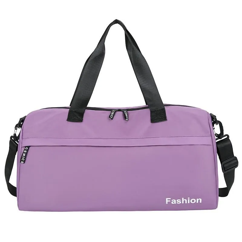Fashion Women's Sports Bag Oxford Cloth Waterproof Large Capacity Gym Bags Trendy Shoulder Yoga Bags Outdoor Travel Bags 2021