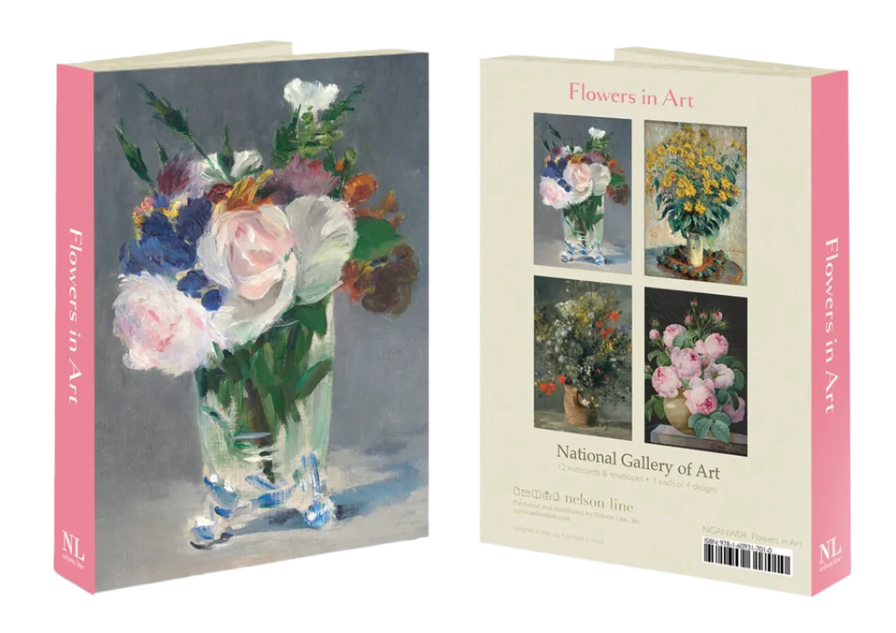 Flowers in Art Wallet Notecard Set