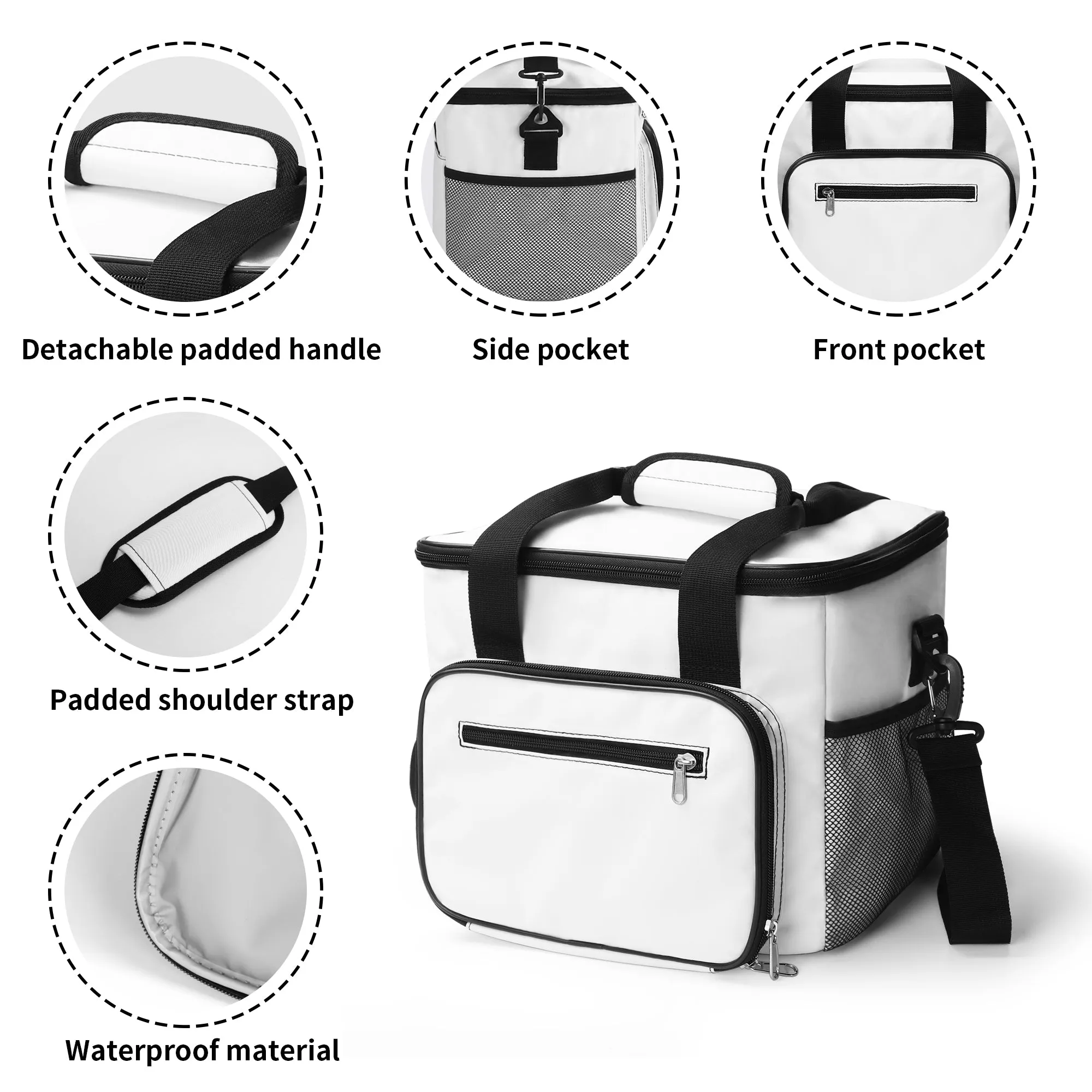 Forest Shrooms Insulated Leakproof Cooler Bag Lunch Box