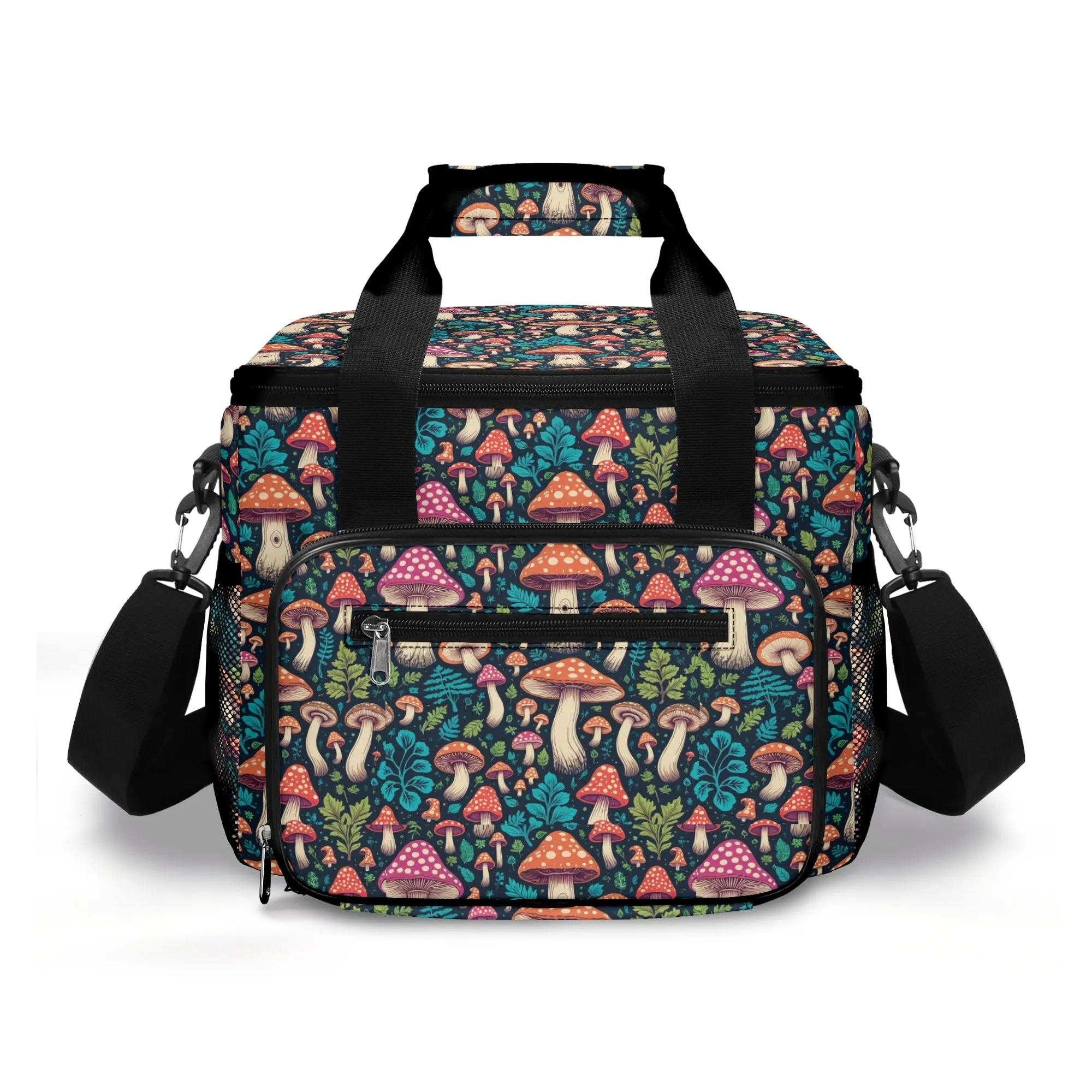 Forest Shrooms Insulated Leakproof Cooler Bag Lunch Box