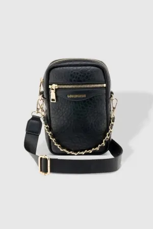 FRANKIE PHONE CROSSBODY BAG BLACK