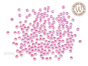 Fuchsia Luminous Round Flatback Crystal (ss6-ss20)