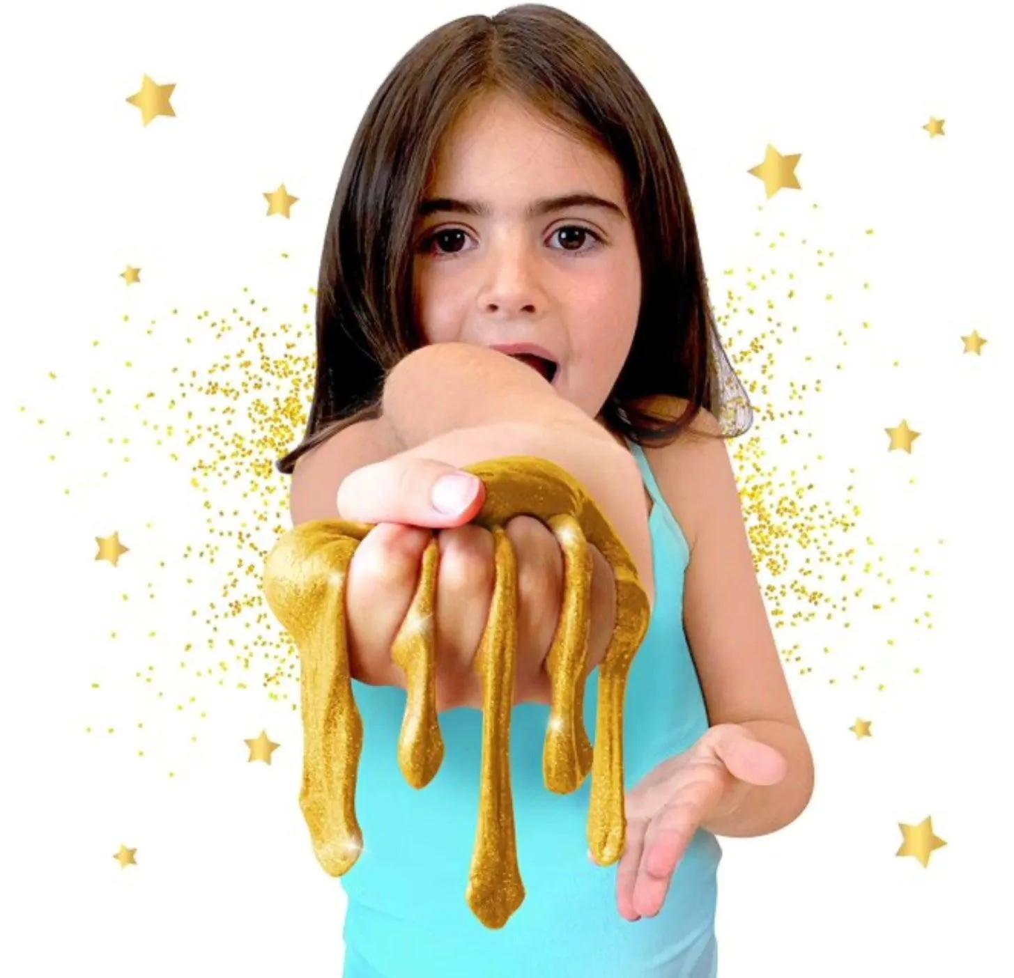 GirlZone Glittering Gold Mini Slime Kit - Gold