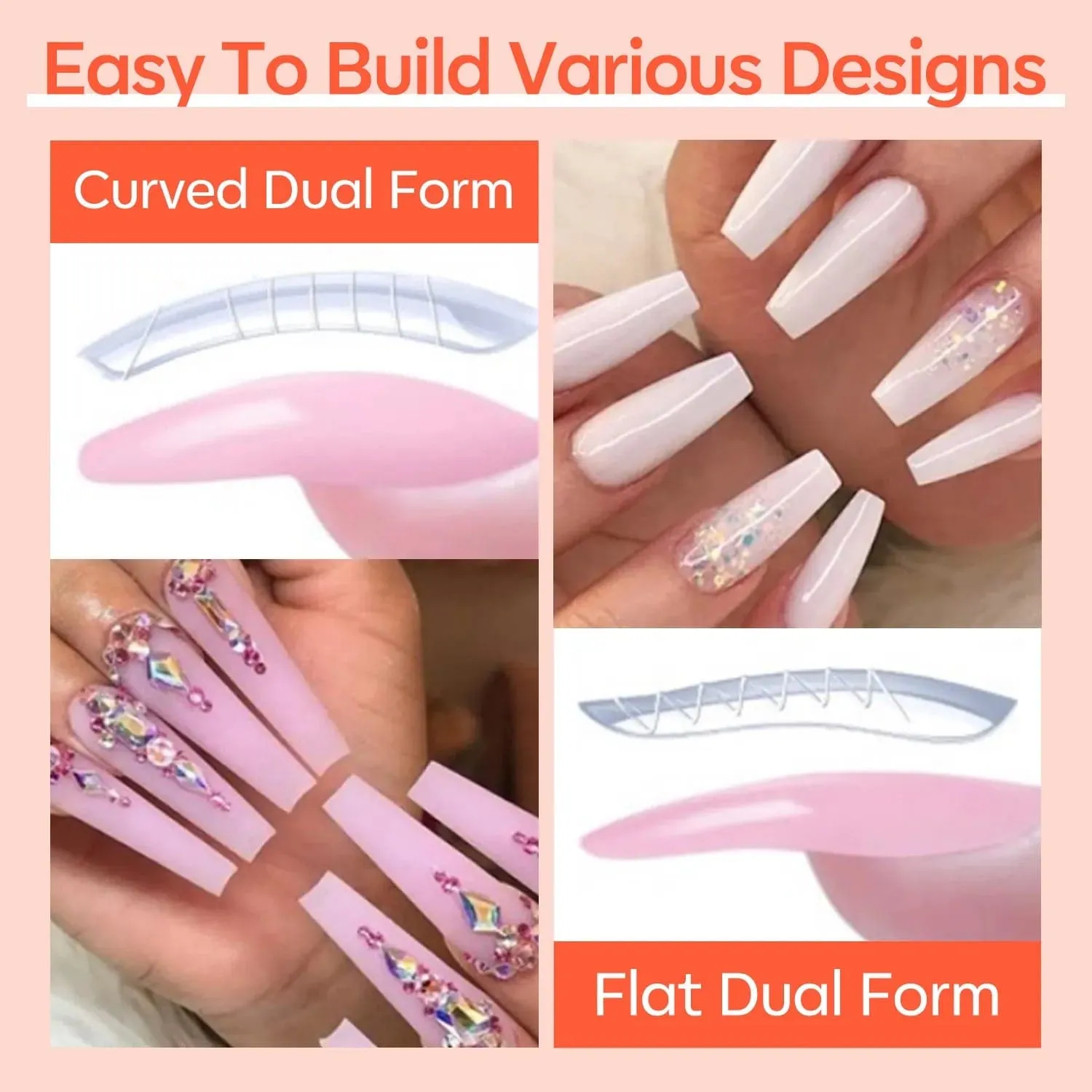 Glow in the Dark - 6 Colors Luminous Poly Nail Gel Kit