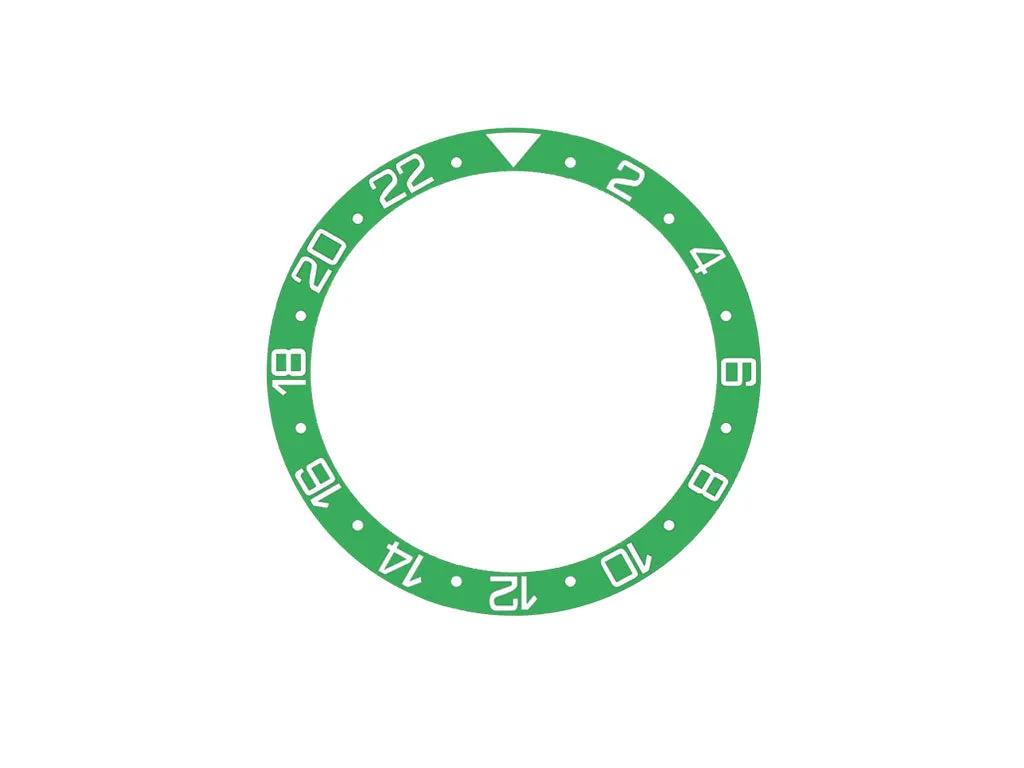 GMT Style Ceramic Bezel Insert Green