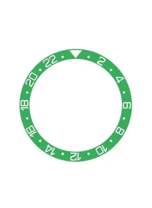 GMT Style Ceramic Bezel Insert Green