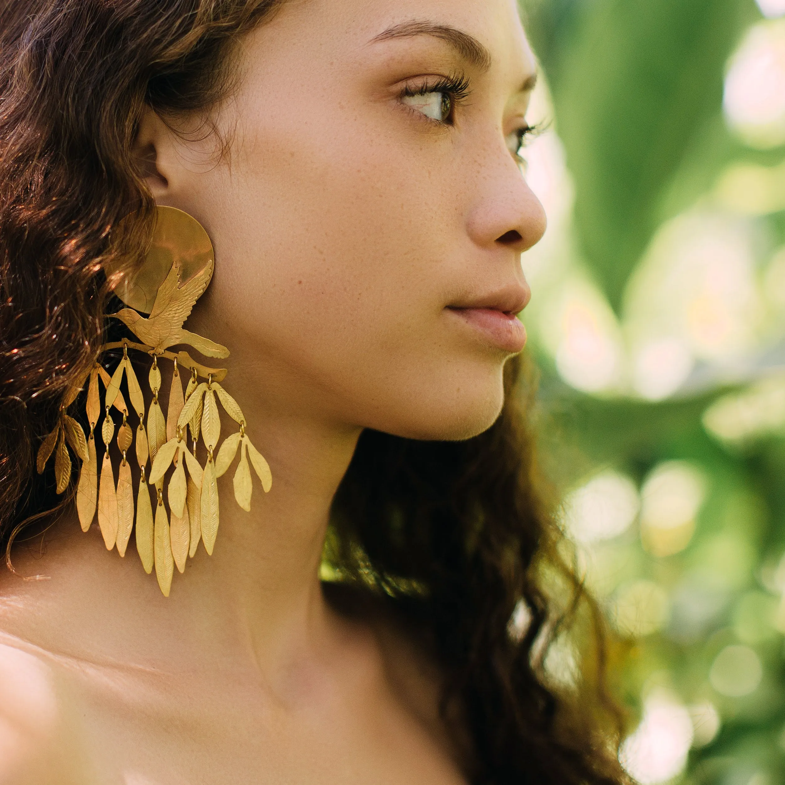 Gold Cascade Earrings