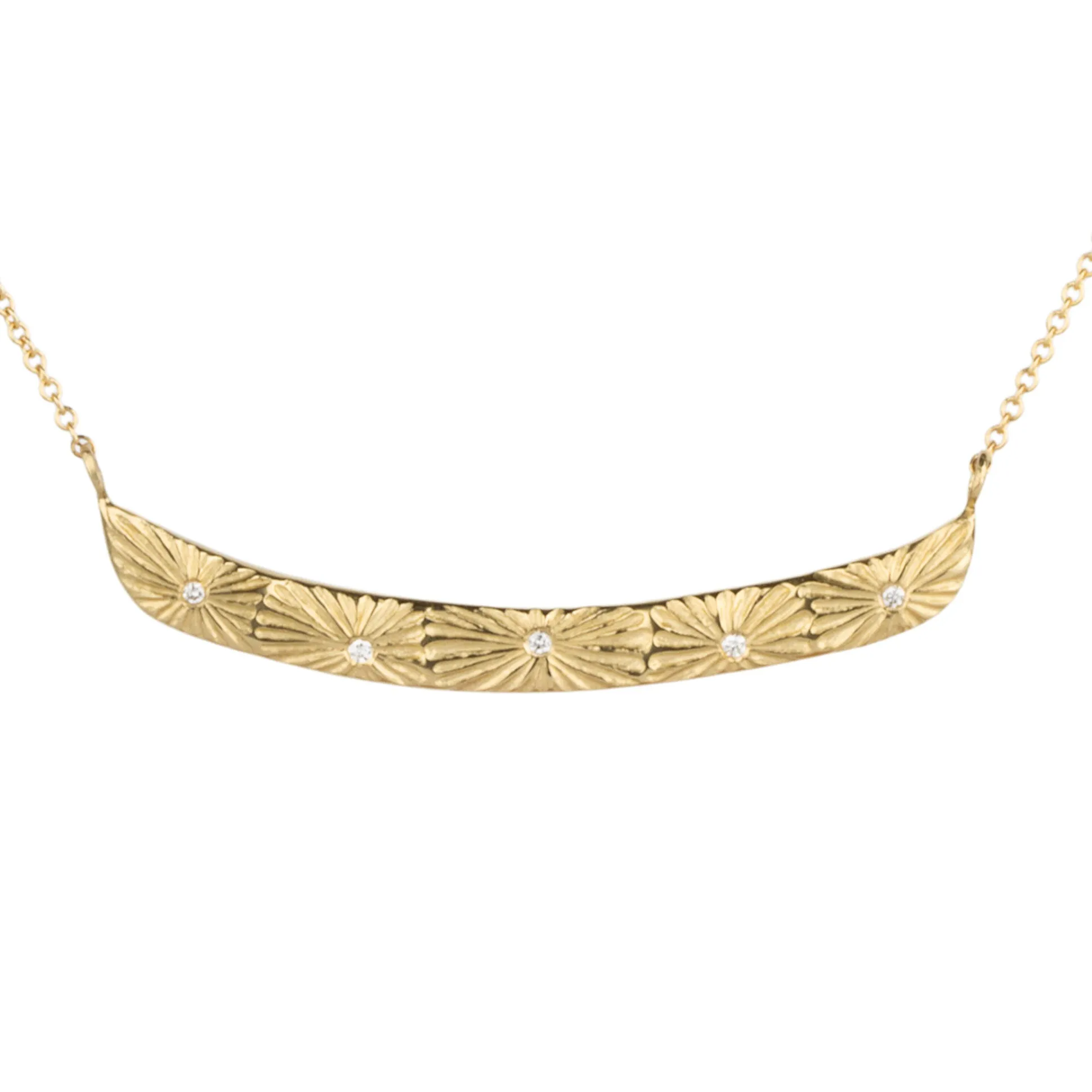 Gold Luminous Bar Necklace
