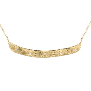 Gold Luminous Bar Necklace