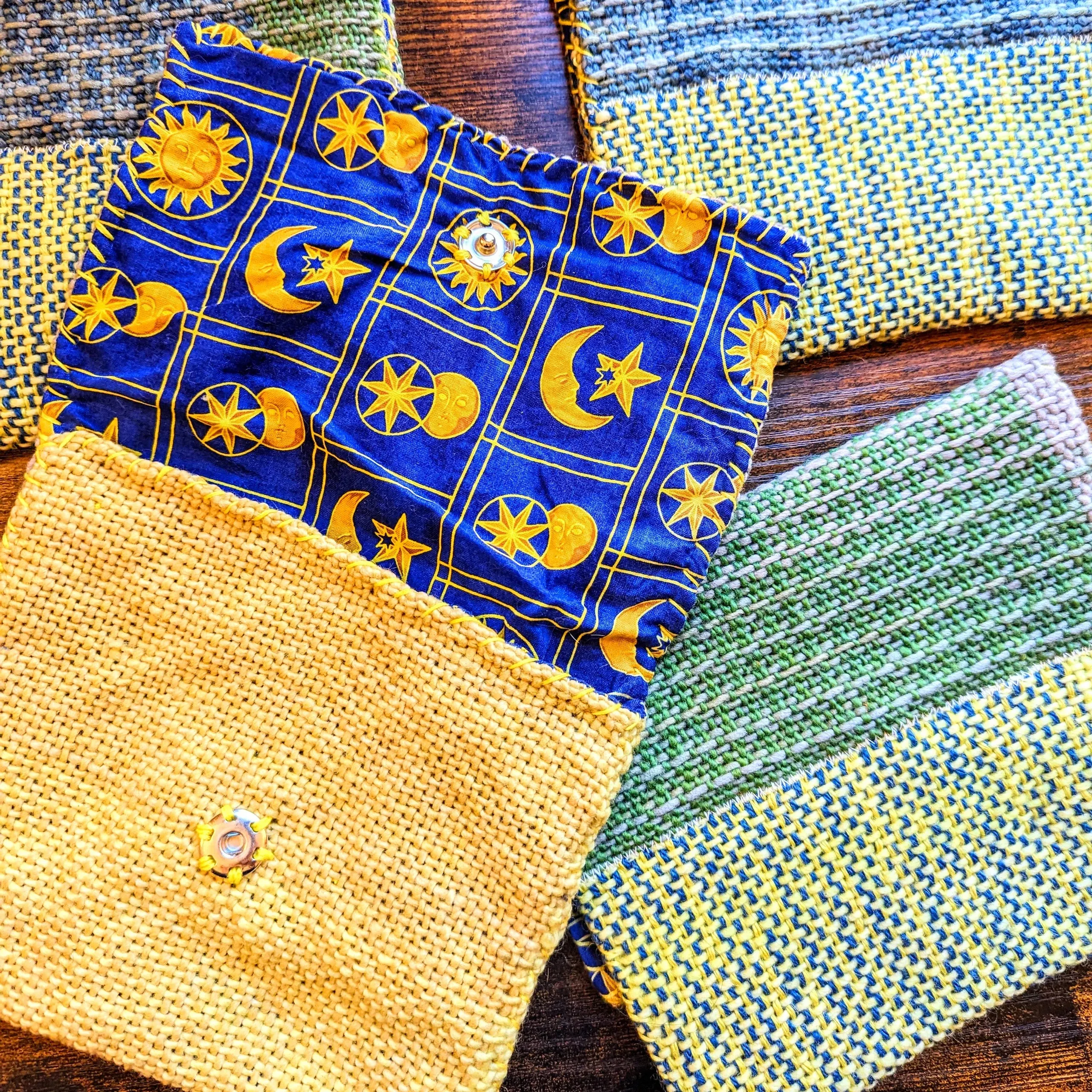 Grey-Green and Yellow Celestial E-Reader Sleeves