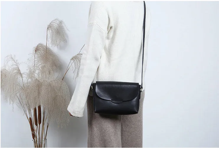 Handmade Flap Bag Women's Leather Crossbody Bags Purses For Women