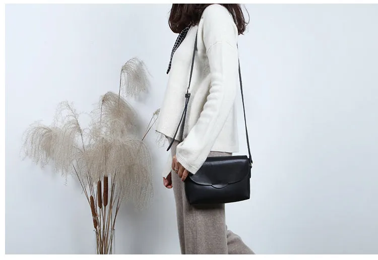 Handmade Flap Bag Women's Leather Crossbody Bags Purses For Women