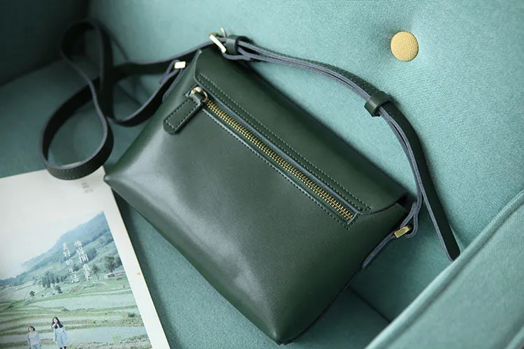 Handmade Flap Bag Women's Leather Crossbody Bags Purses For Women