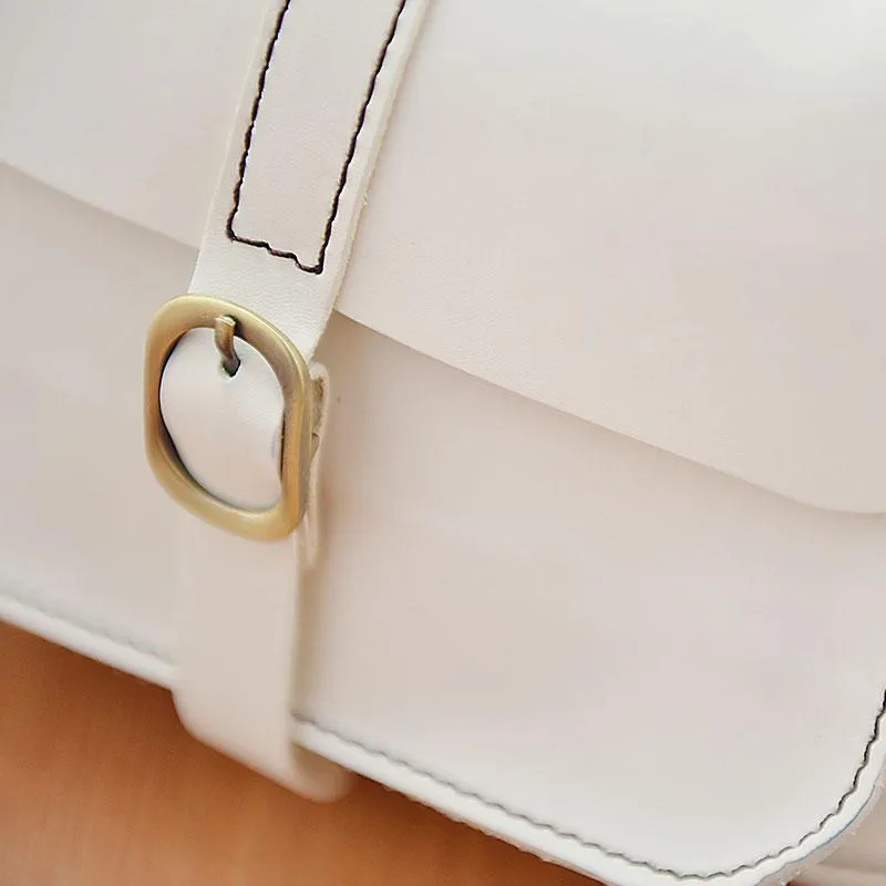 Handmade Leather Cute Brown Small Shoulder Bag Personalized Monogrammed Gift Custom Women Crossbody Bag Purse Shoulder Bag Purse