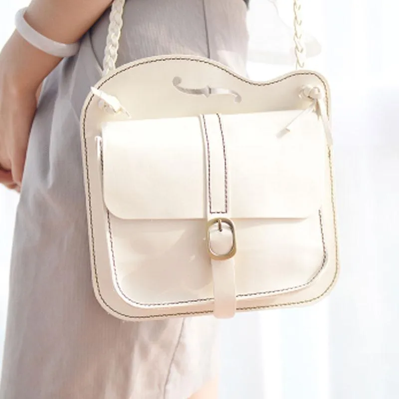 Handmade Leather Cute Brown Small Shoulder Bag Personalized Monogrammed Gift Custom Women Crossbody Bag Purse Shoulder Bag Purse