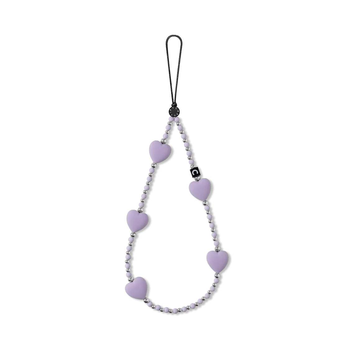 Heart Phone Charm - Lavender Heart