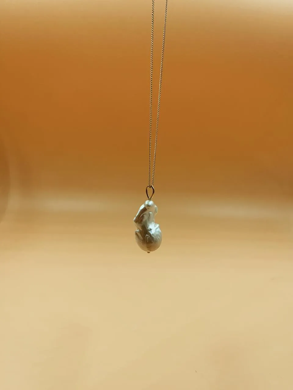 Hoku Big Baroque Pearl Necklace | 18kt Solid Gold