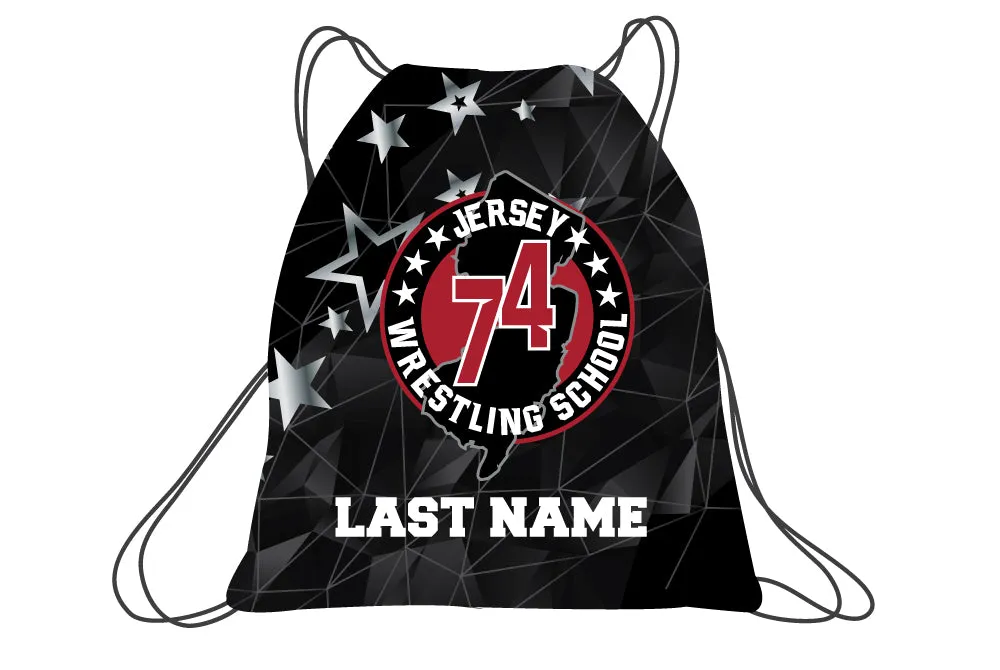 Jersey 74 Wrestling School Sublimated Drawstring Bag