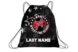Jersey 74 Wrestling School Sublimated Drawstring Bag