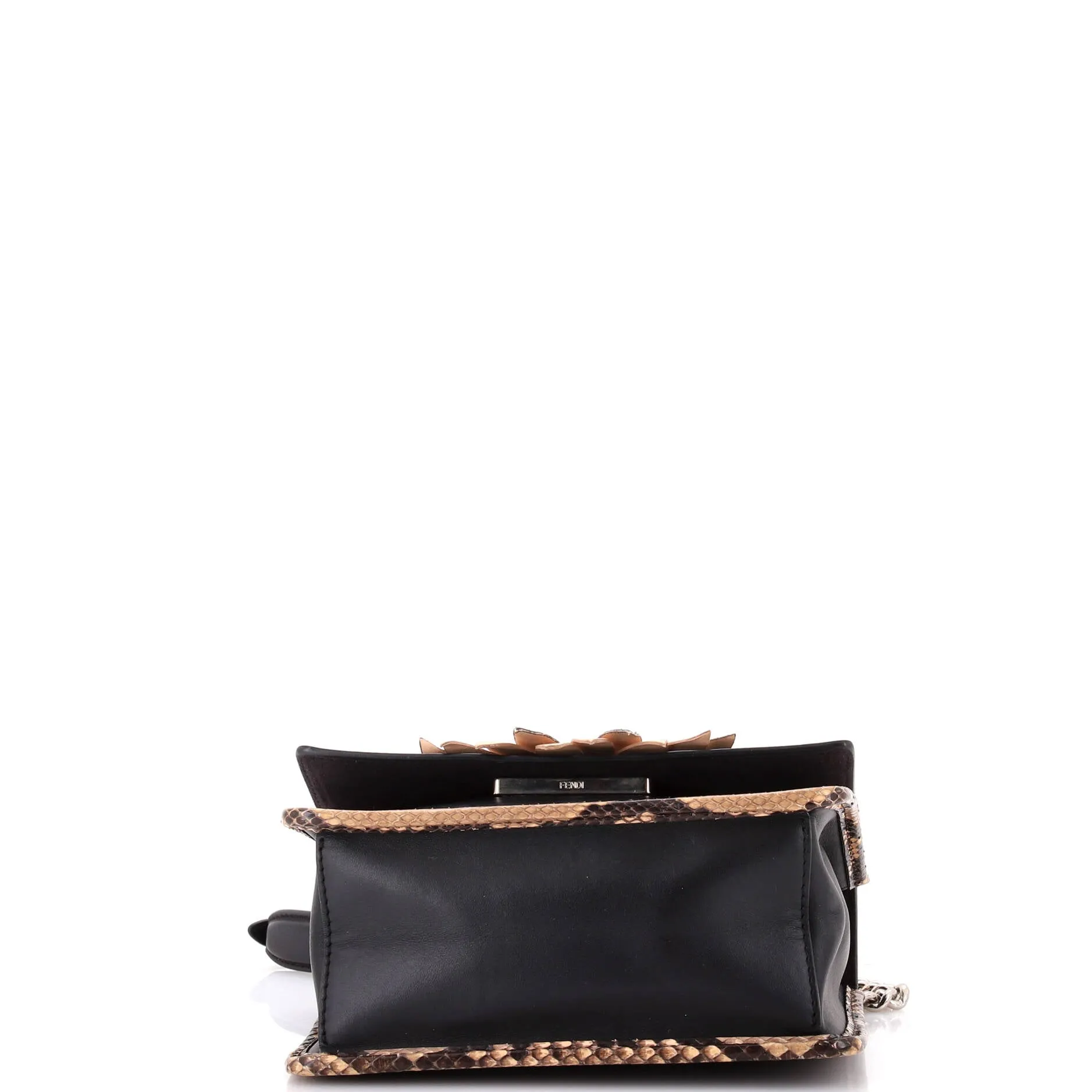 Kan I F Shoulder Bag Embellished Leather with Python Small