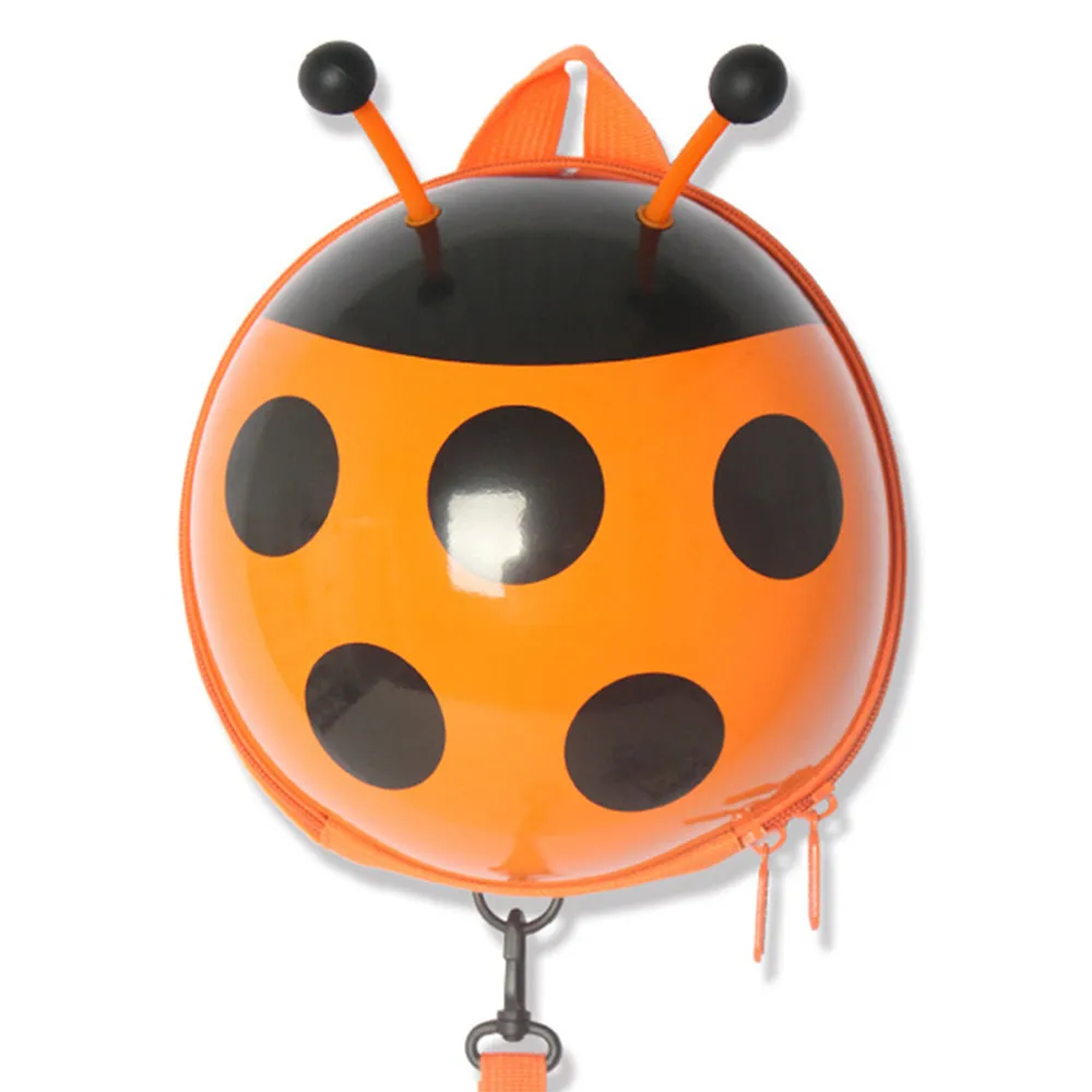 Kids Backpack with Leash Ladybug Cute Animal 3D Mini Backpacks for Kindergarten
