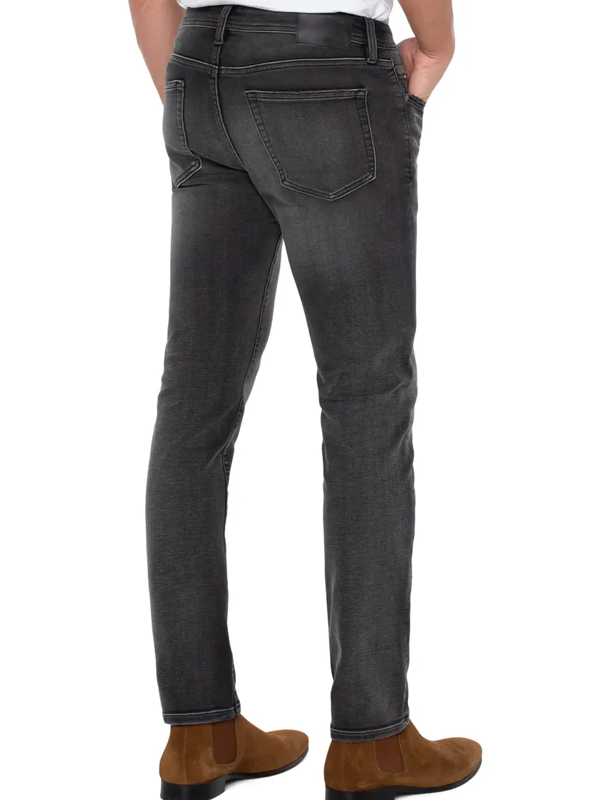 Kingston Modern Straight Knit Denim in Reid
