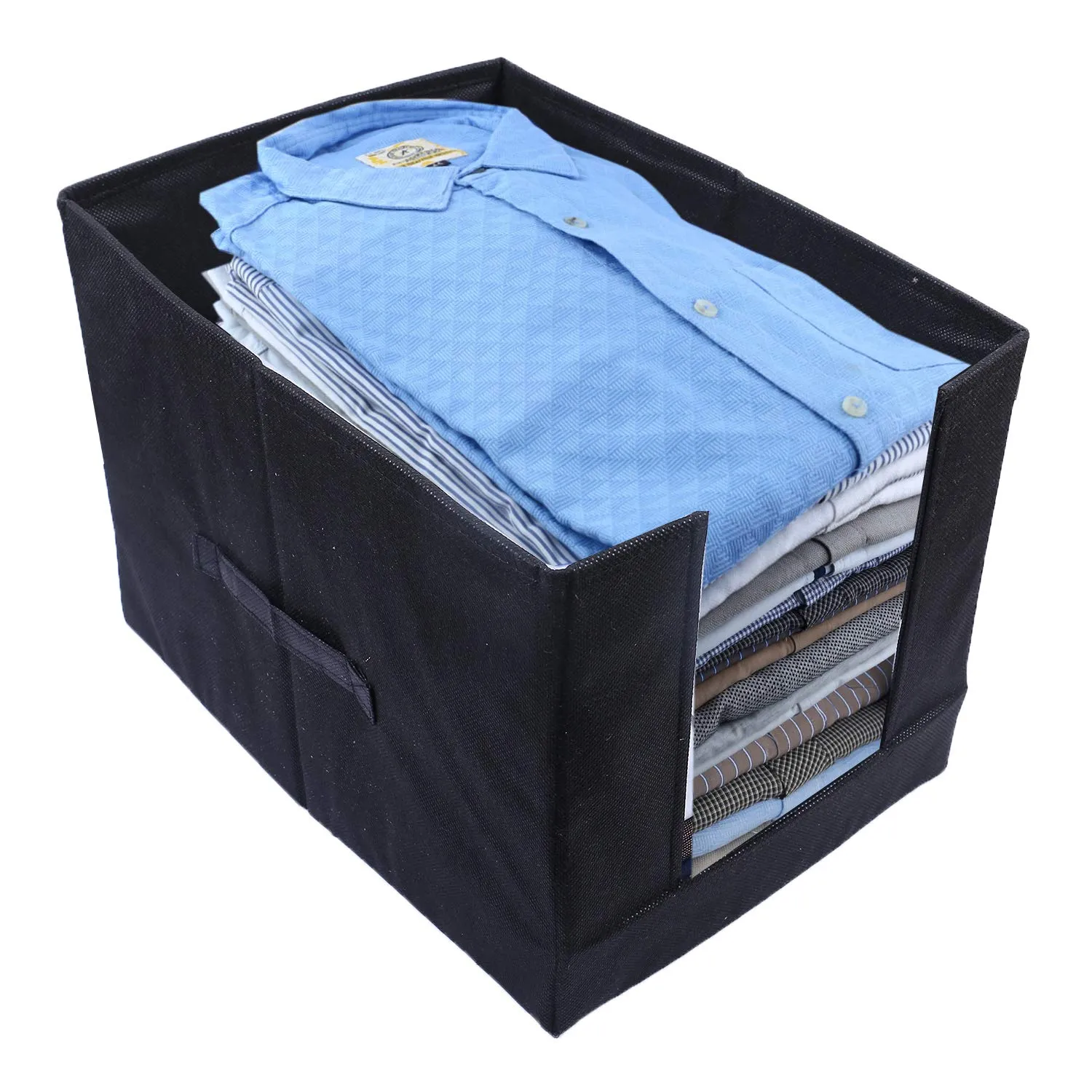 Kuber Industries 3 Piece Non Woven Shirt Stacker Wardrobe Organizer (CTKTC5568)