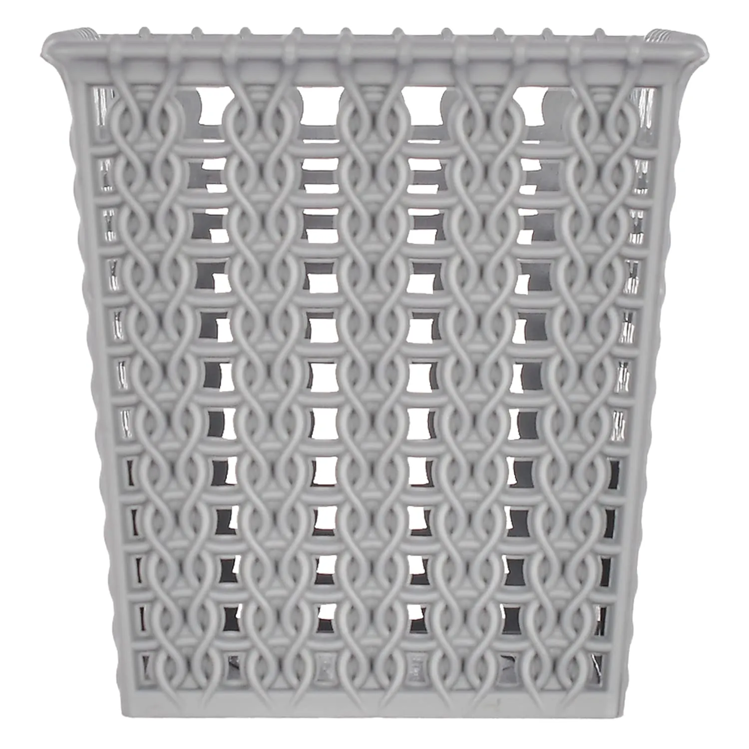 Kuber Industries Square Shape M 5 Multipurpose Plastic Holder/Organizer for Kitchen, Bathroom, Office, Living Room - Pack of 2 (Brown & Grey)-46KKM0218