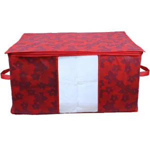 Kuber Industries Underbed Storage Bag, Storage Organiser, Blanket Cover Set of 1 - Maroon, Extra Large Size, CTKUBM25