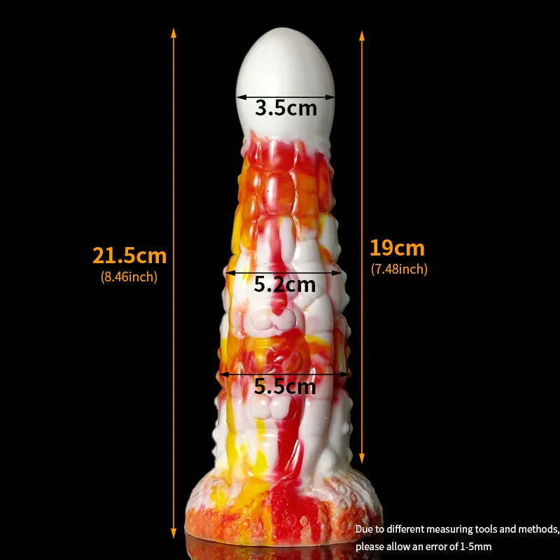 Large Cone Silicone Luminous Colorful Dildo