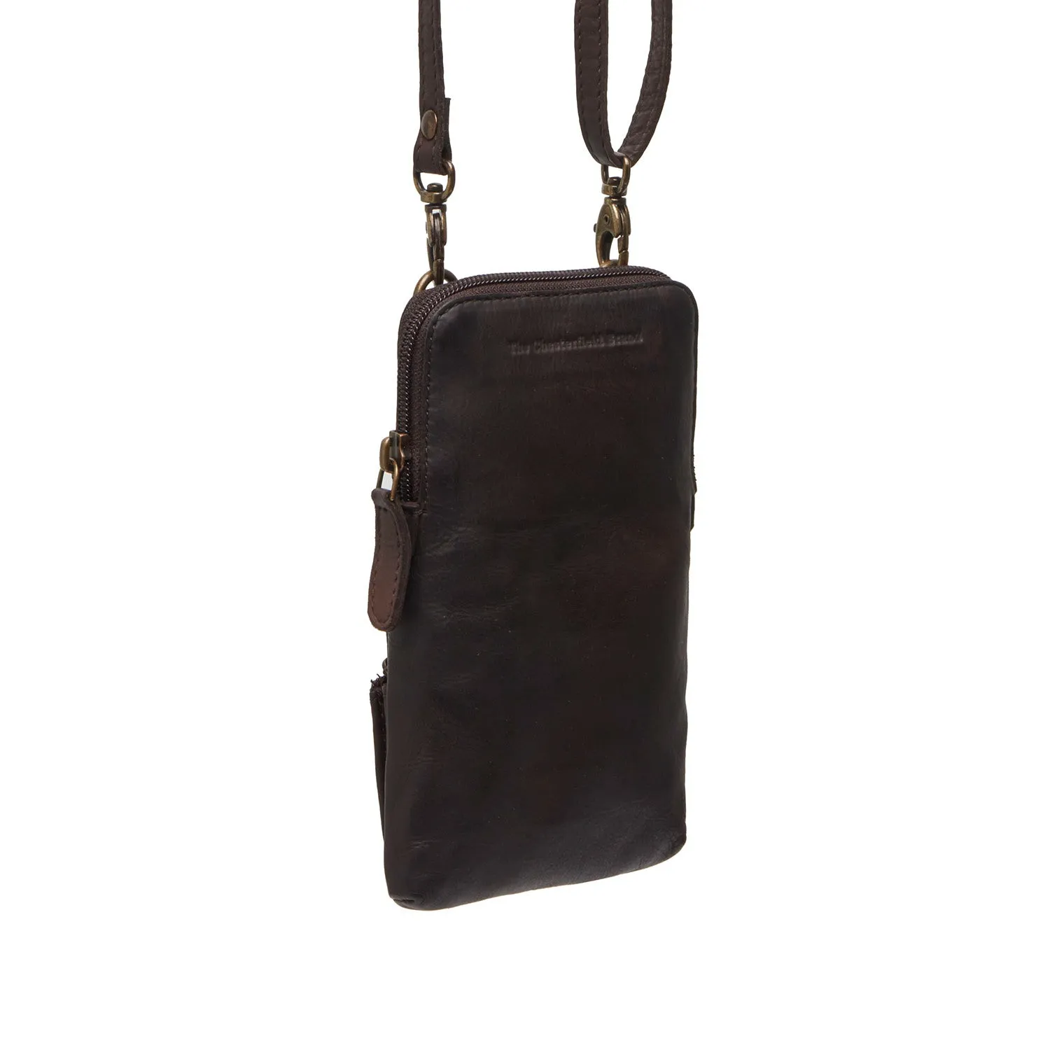 Leather Phone Pouch Brown Cuba