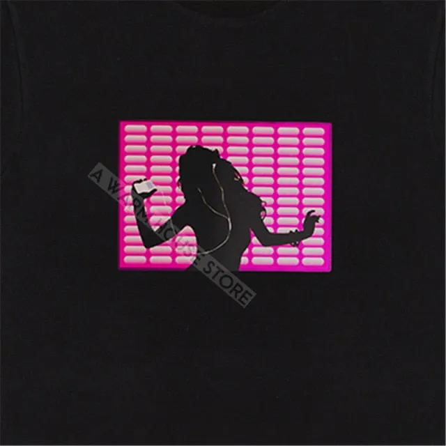 LED Badge Glowing Badges on Backpack Neon Party Glow Clothing Accessories Luminous Clothes Props patches Cotillon for Rave Tees