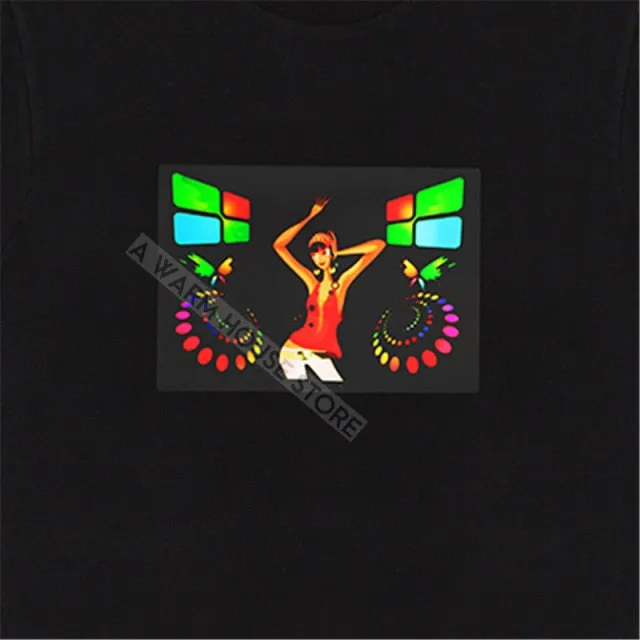 LED Badge Glowing Badges on Backpack Neon Party Glow Clothing Accessories Luminous Clothes Props patches Cotillon for Rave Tees
