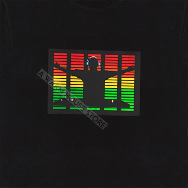 LED Badge Glowing Badges on Backpack Neon Party Glow Clothing Accessories Luminous Clothes Props patches Cotillon for Rave Tees