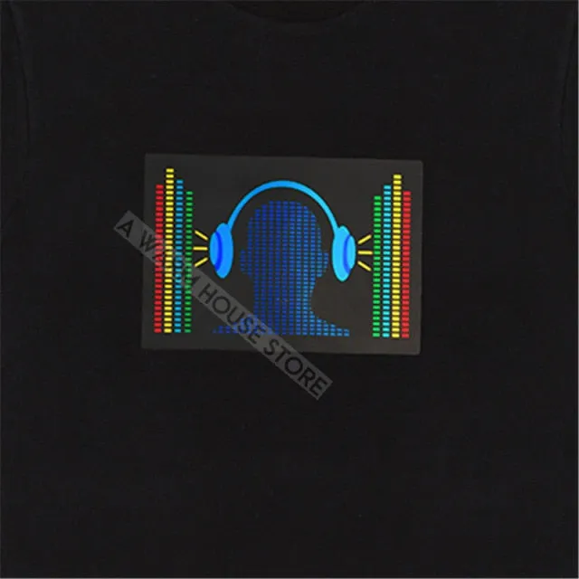 LED Badge Glowing Badges on Backpack Neon Party Glow Clothing Accessories Luminous Clothes Props patches Cotillon for Rave Tees