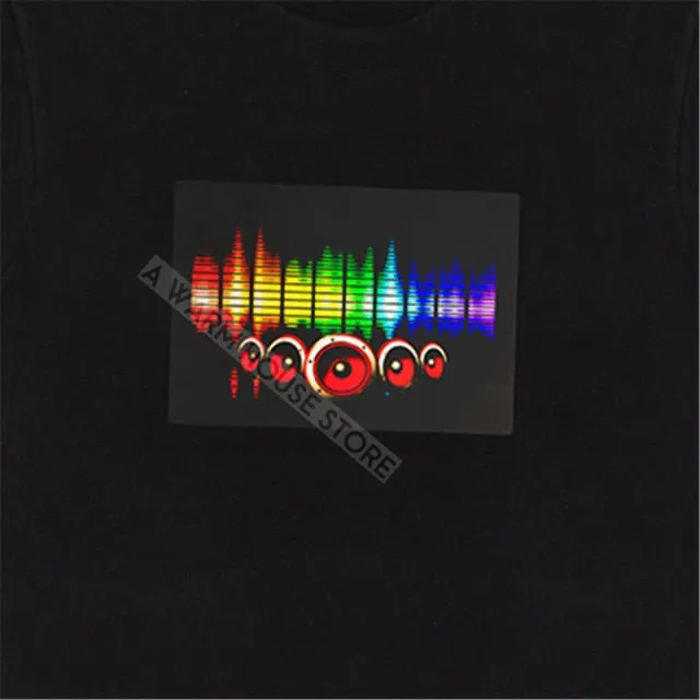 LED Badge Glowing Badges on Backpack Neon Party Glow Clothing Accessories Luminous Clothes Props patches Cotillon for Rave Tees