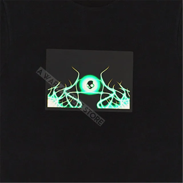 LED Badge Glowing Badges on Backpack Neon Party Glow Clothing Accessories Luminous Clothes Props patches Cotillon for Rave Tees