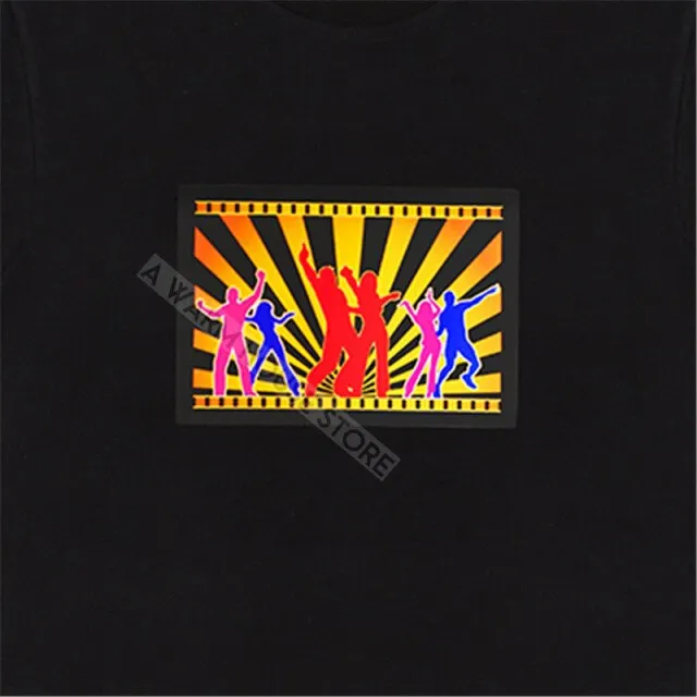 LED Badge Glowing Badges on Backpack Neon Party Glow Clothing Accessories Luminous Clothes Props patches Cotillon for Rave Tees