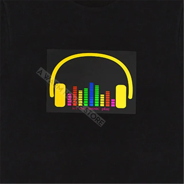 LED Badge Glowing Badges on Backpack Neon Party Glow Clothing Accessories Luminous Clothes Props patches Cotillon for Rave Tees
