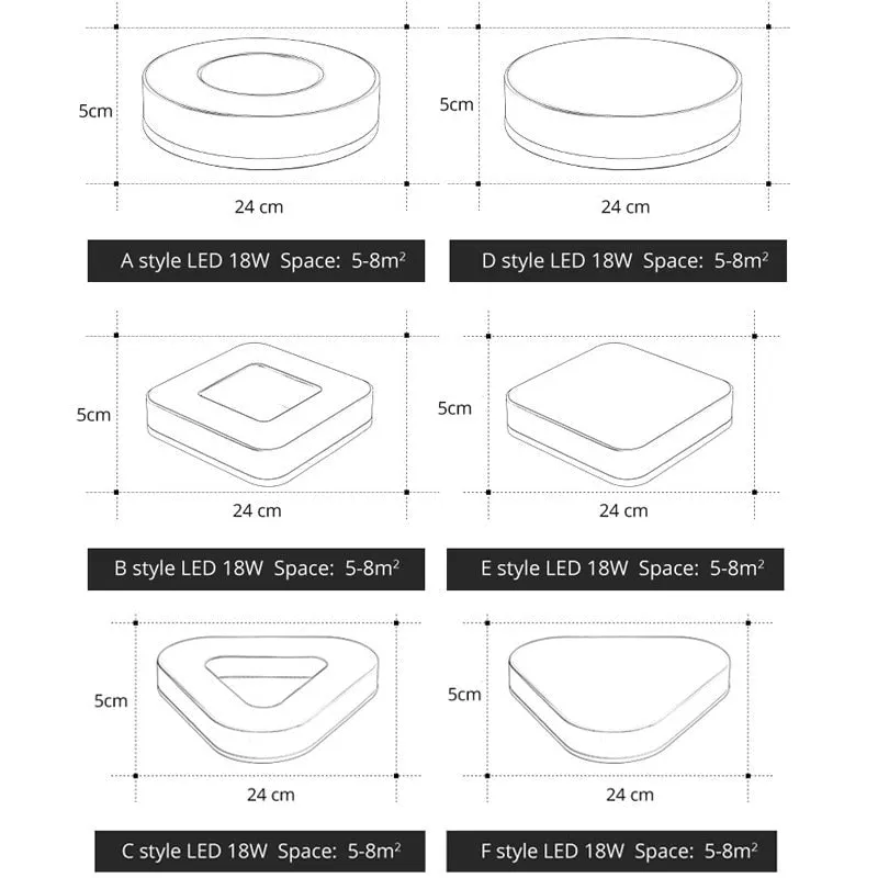 LED Ceiling Light Corridor Art Gallery Decoration Front Balcony Lamp