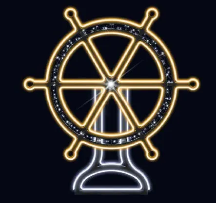 LED INTERACTIVE SHIP'S WHEEL
